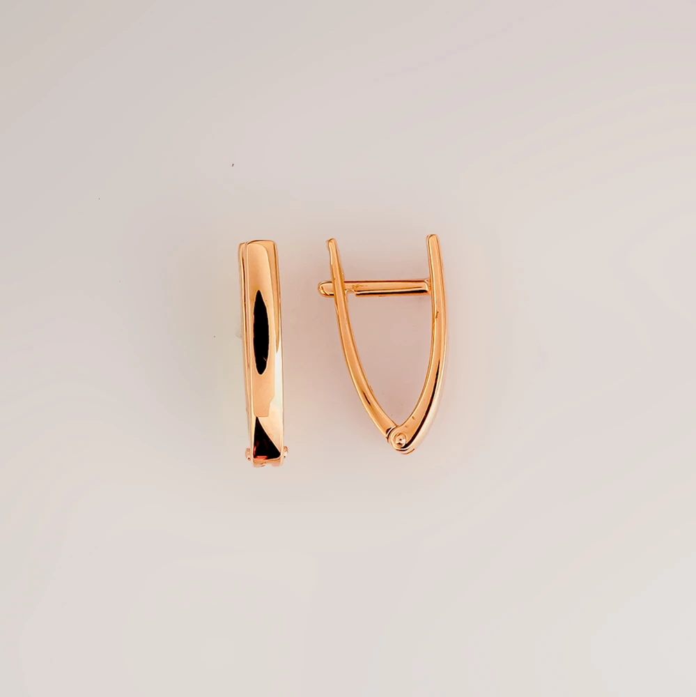 Серьги из красного золота 585 пробы