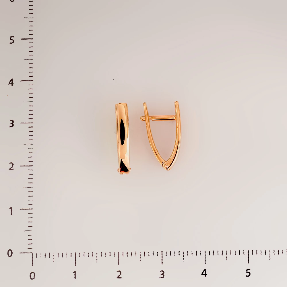 Серьги из красного золота 585 пробы