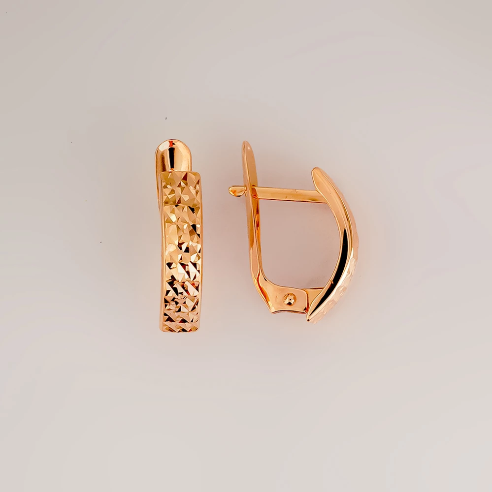 Серьги из красного золота 585 пробы