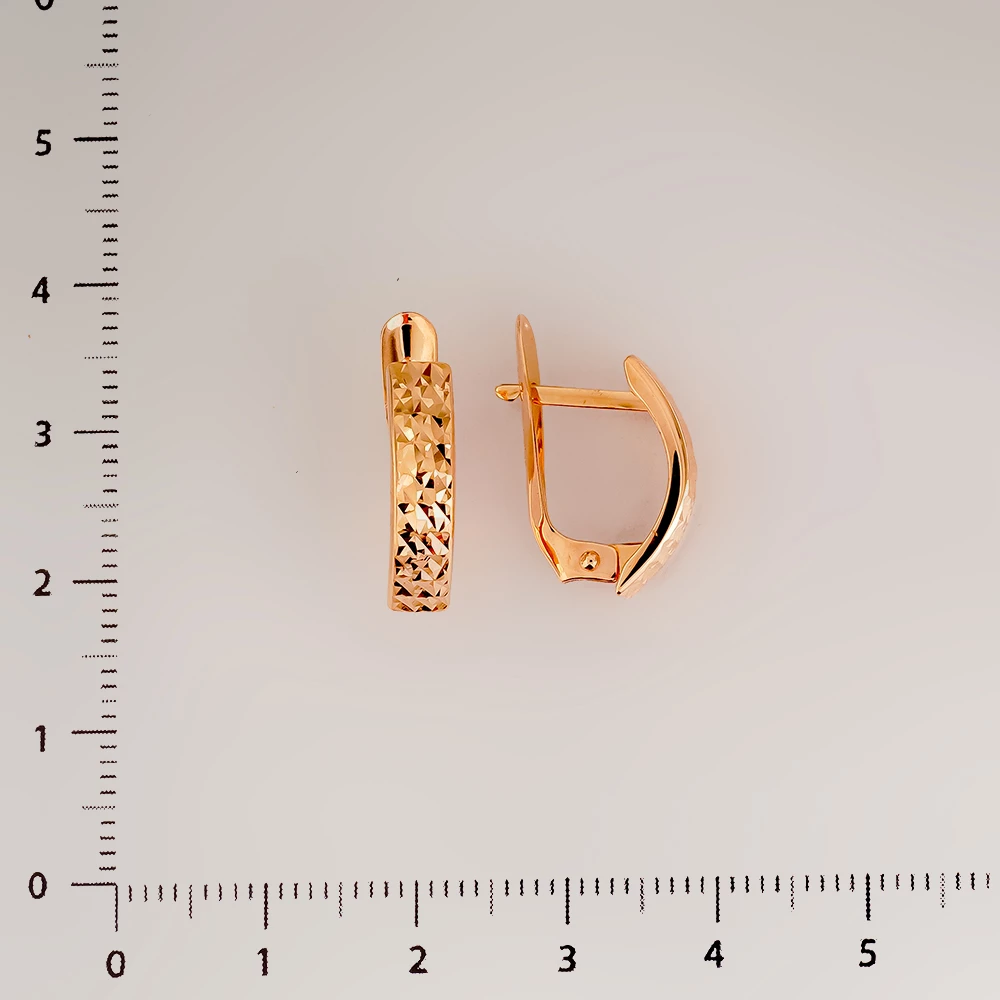 Серьги из красного золота 585 пробы