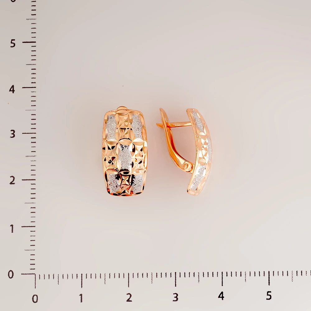 Серьги из красного золота 585 пробы