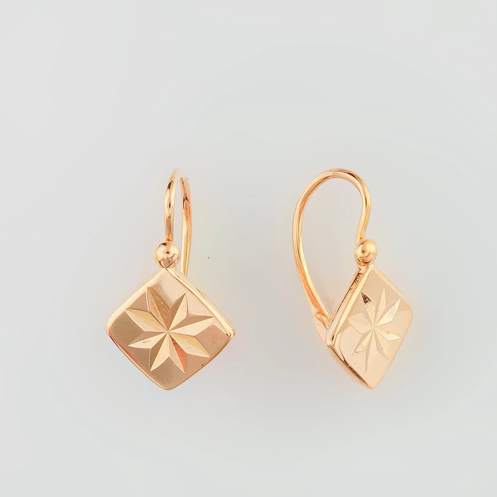 Серьги из красного золота 583 пробы