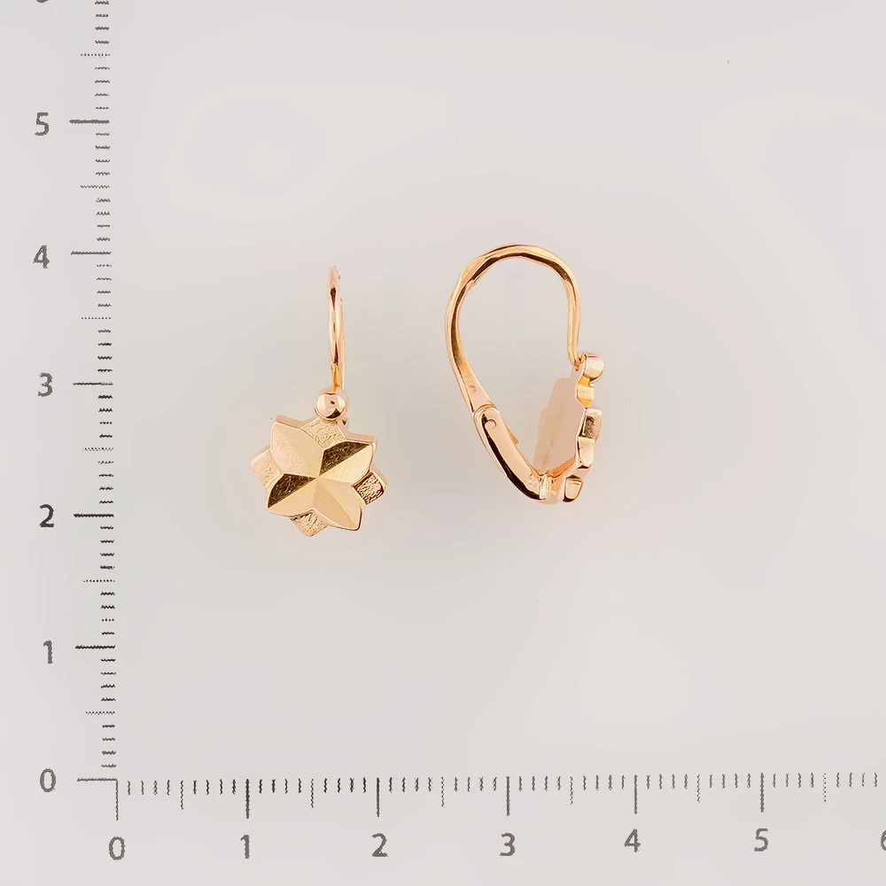 Серьги из красного золота 583 пробы