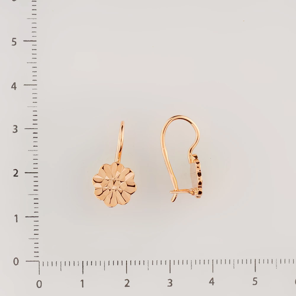 Серьги из красного золота 583 пробы