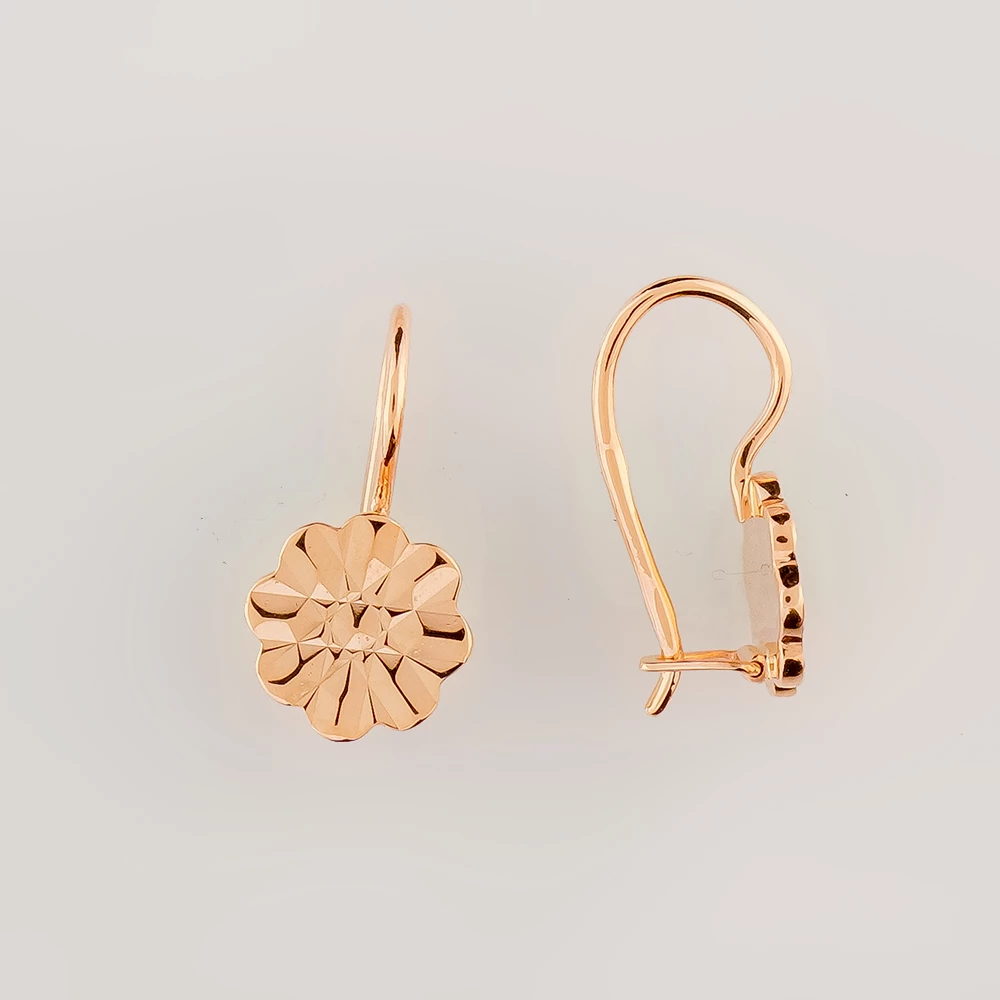 Серьги из красного золота 583 пробы