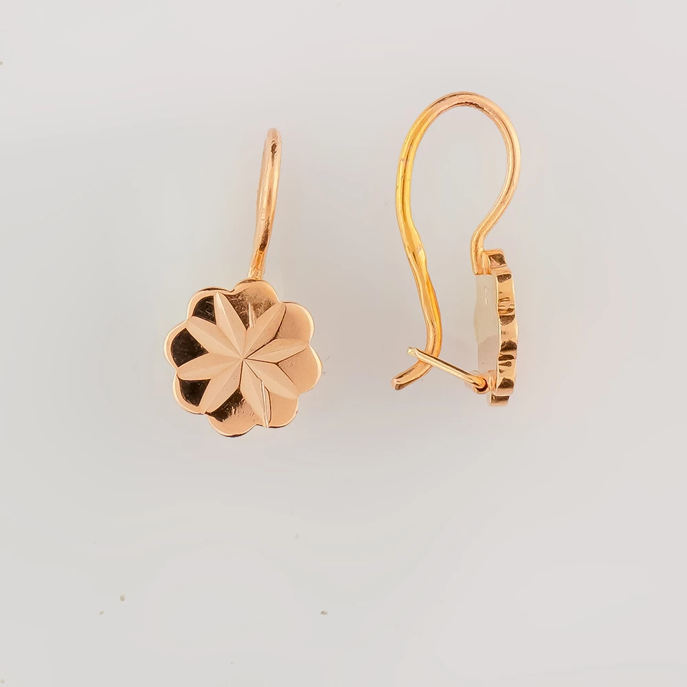 Серьги из красного золота 583 пробы