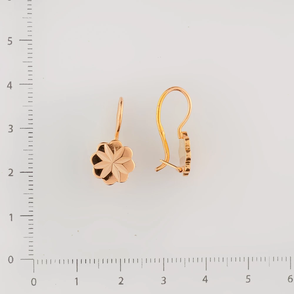 Серьги из красного золота 583 пробы