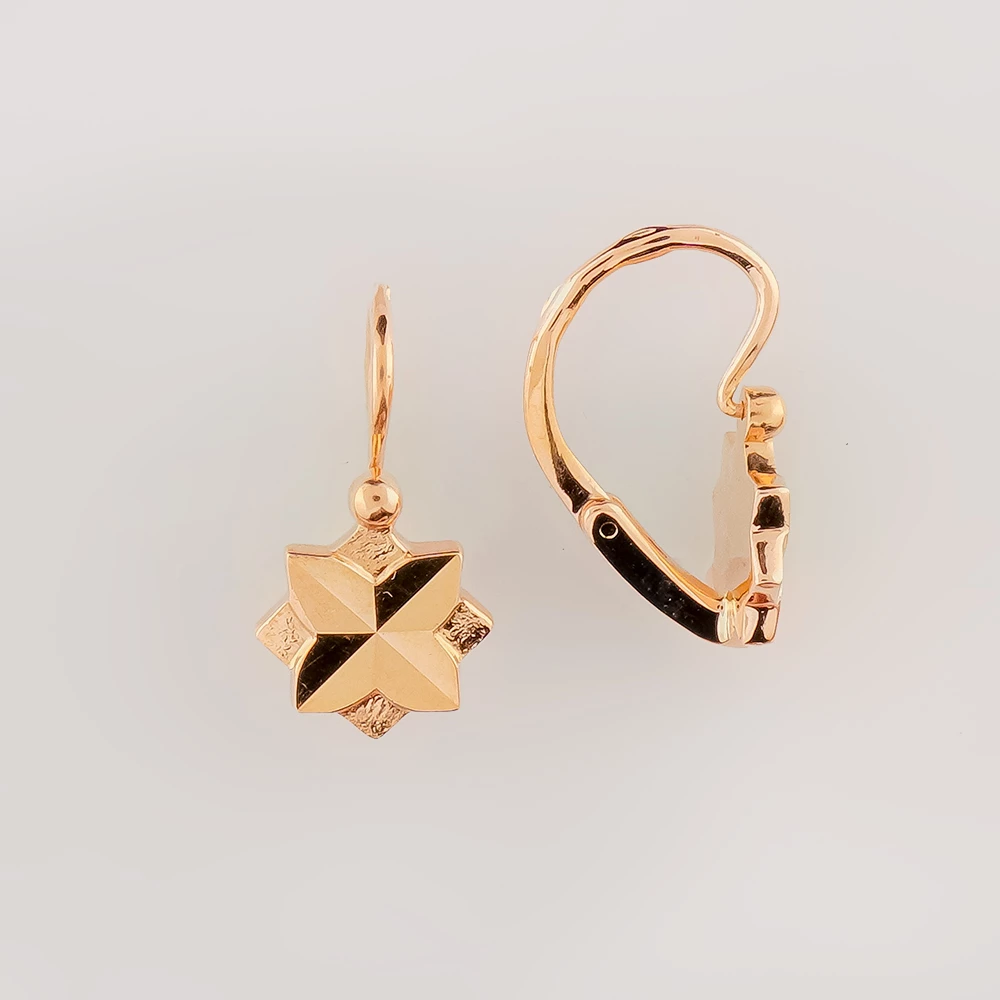 Серьги из красного золота 583 пробы