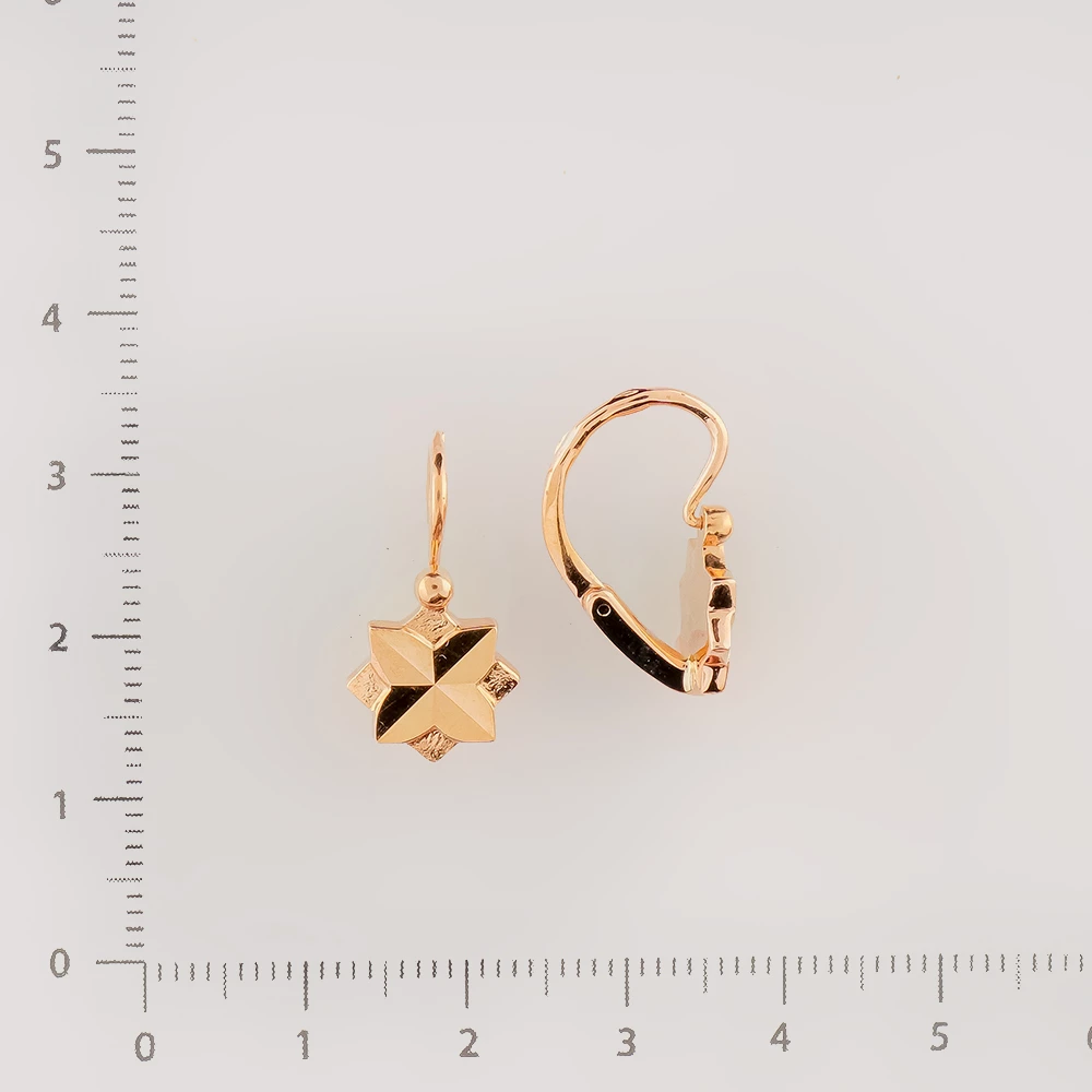 Серьги из красного золота 583 пробы