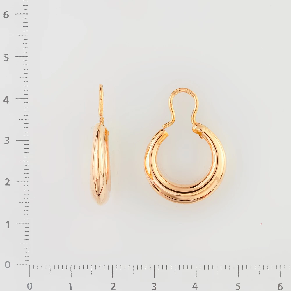 Серьги из красного золота 583 пробы