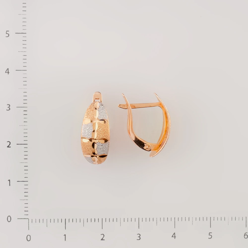 Серьги из красного золота 585 пробы