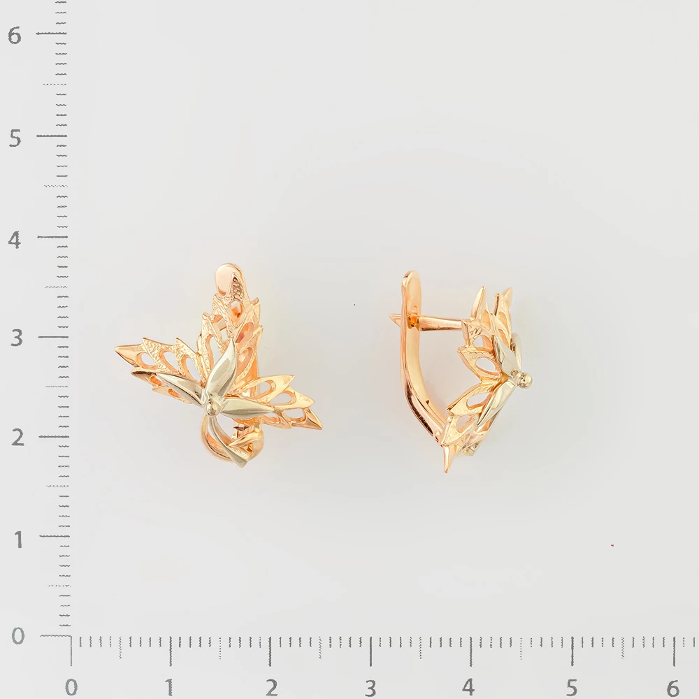 Серьги из красного золота 583 пробы