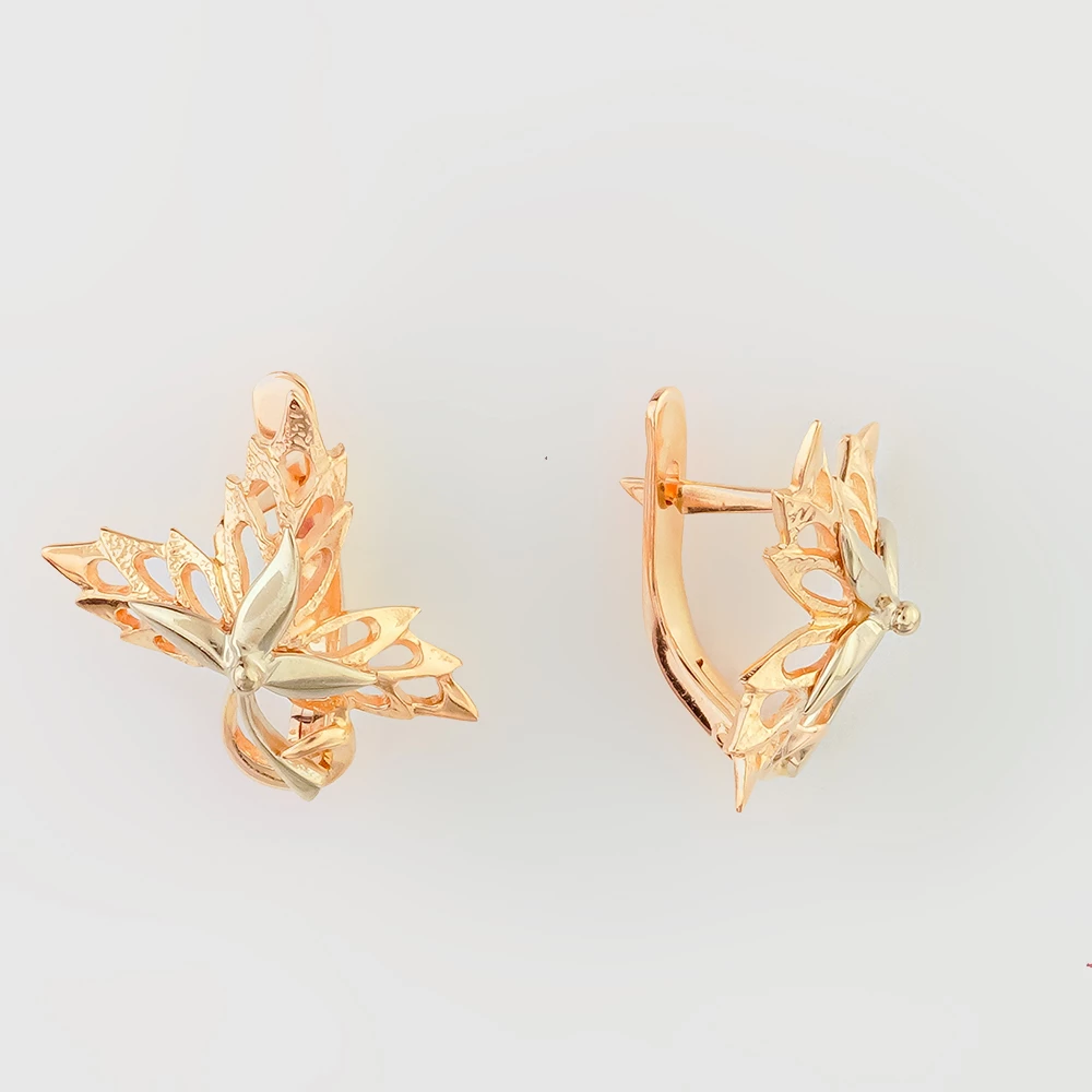 Серьги из красного золота 583 пробы