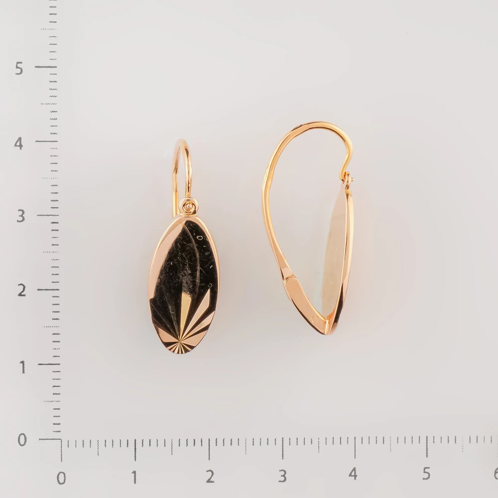 Серьги из красного золота 583 пробы