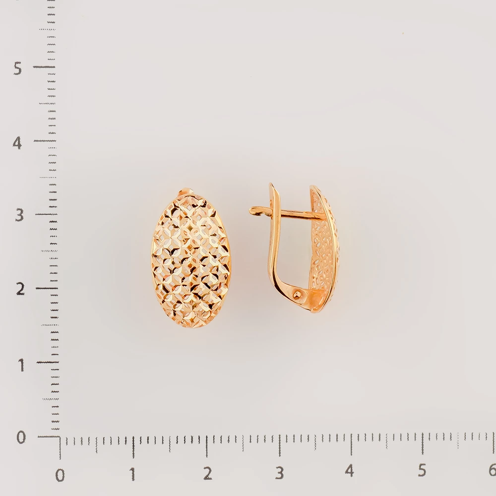 Серьги из красного золота 585 пробы