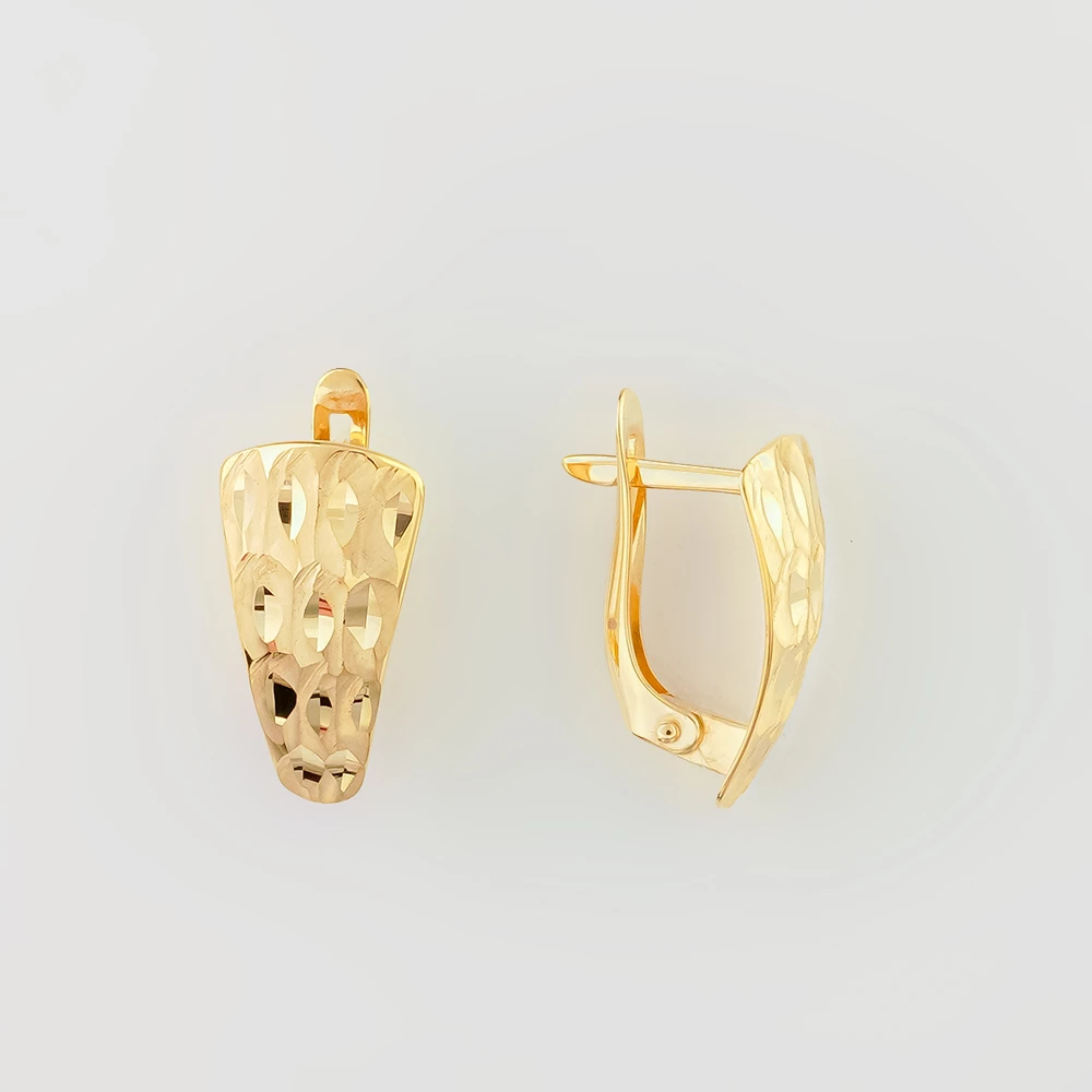 Серьги из желтого золота 585 пробы