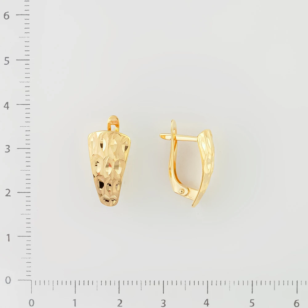 Серьги из желтого золота 585 пробы