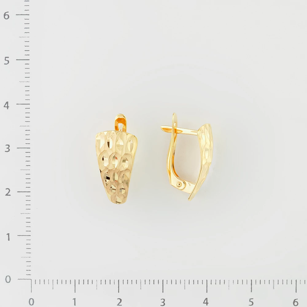 Серьги из желтого золота 585 пробы