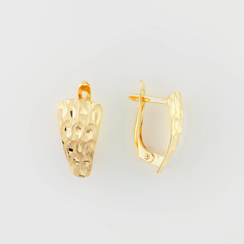 Серьги из желтого золота 585 пробы