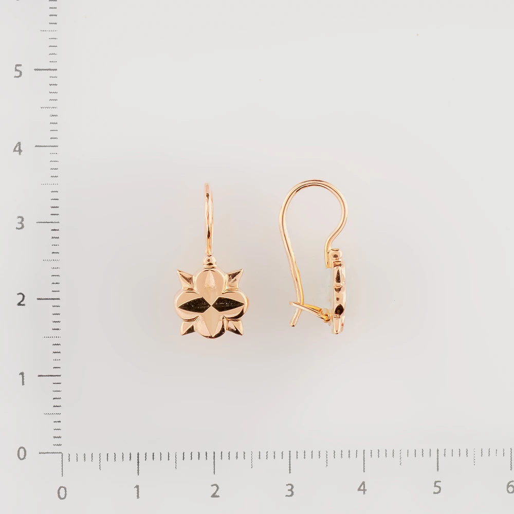 Серьги из красного золота 583 пробы