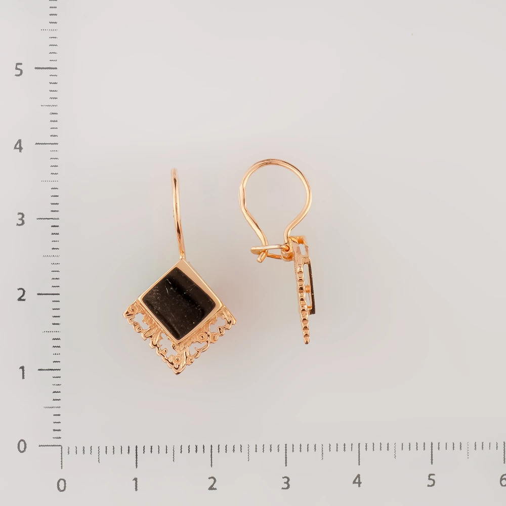 Серьги из красного золота 583 пробы