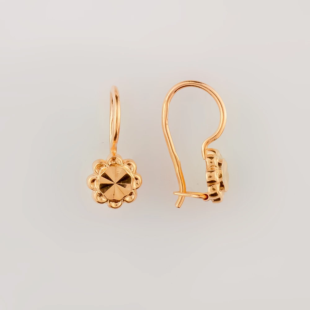 Серьги из красного золота 583 пробы