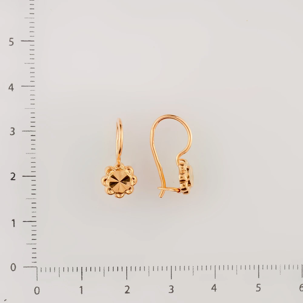 Серьги из красного золота 583 пробы