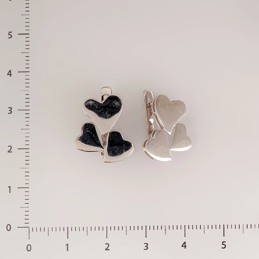 Серьги из белого золота 585 пробы
