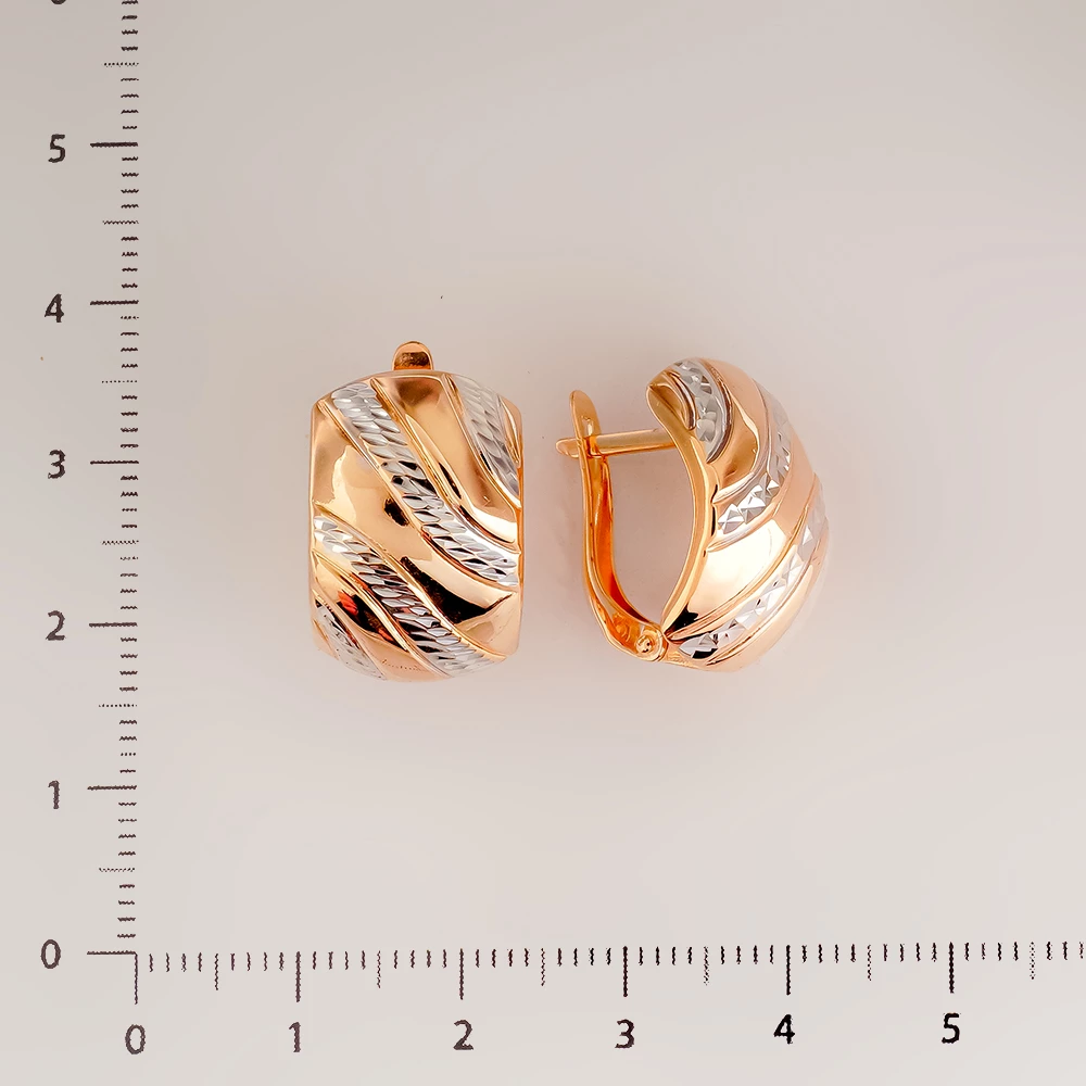 Серьги из красного золота 585 пробы