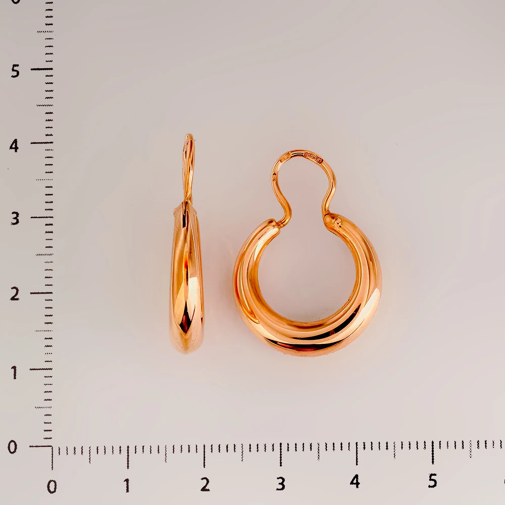 Серьги из красного золота 583 пробы