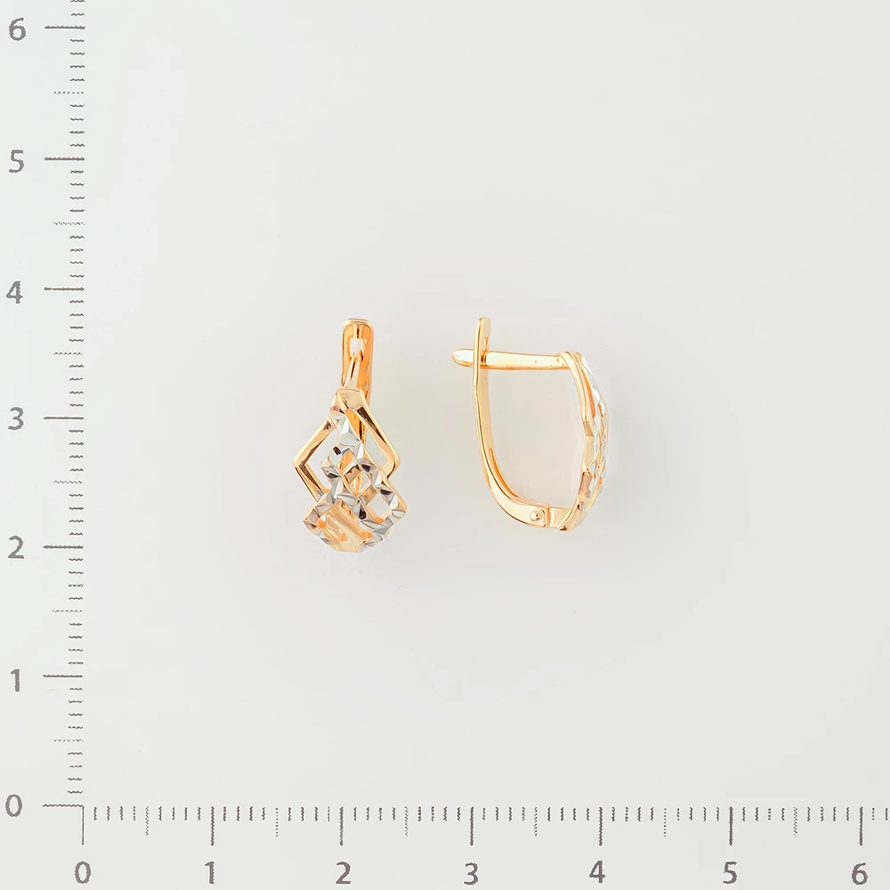 Серьги из красного золота 585 пробы