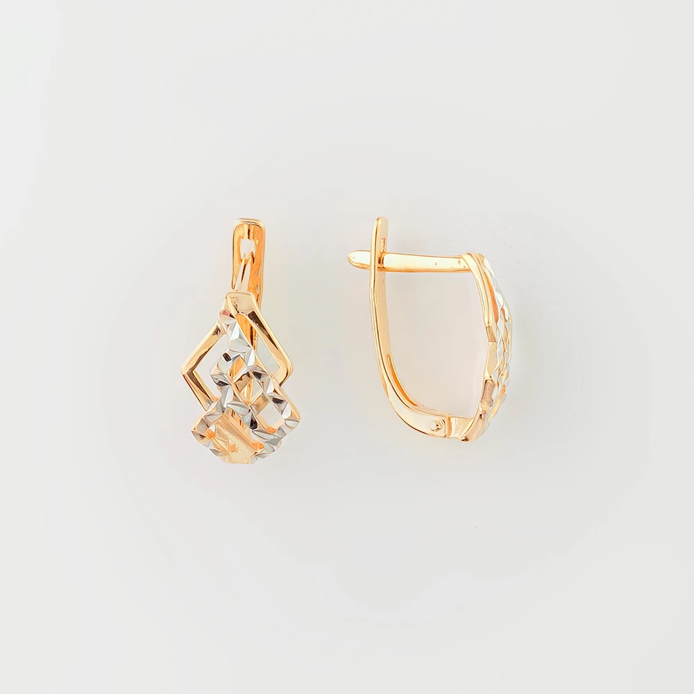 Серьги из красного золота 585 пробы