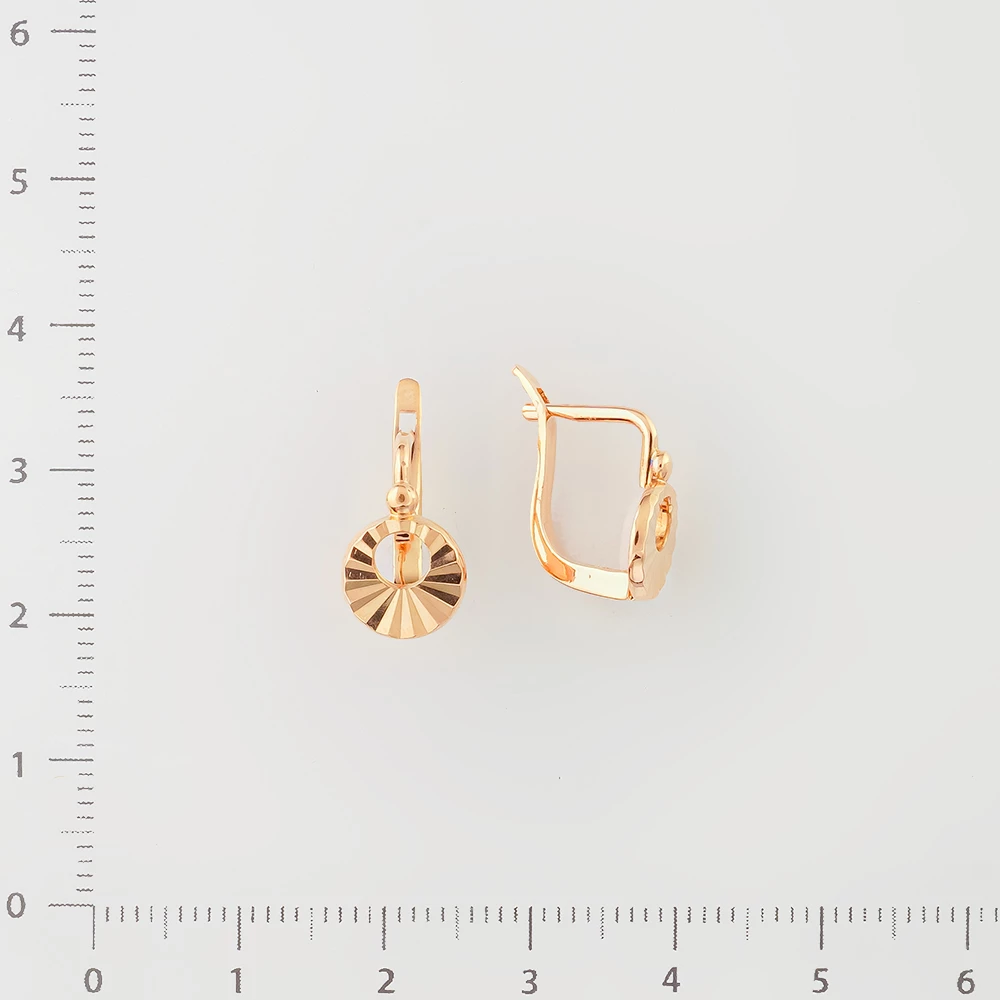 Серьги из красного золота 583 пробы