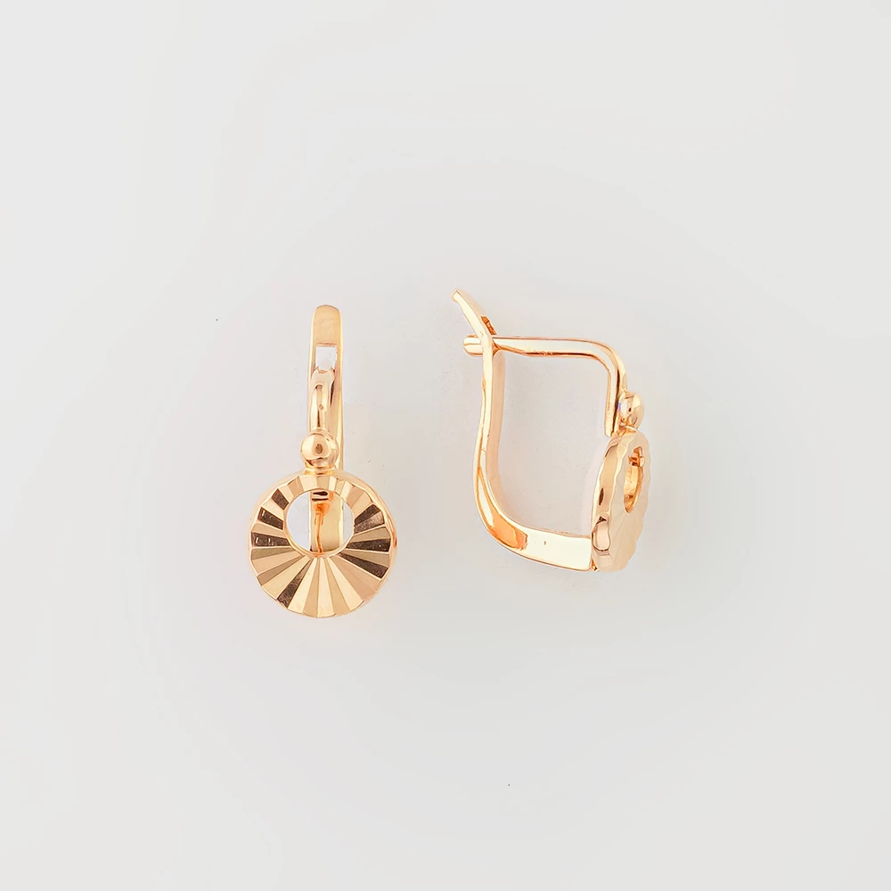 Серьги из красного золота 583 пробы