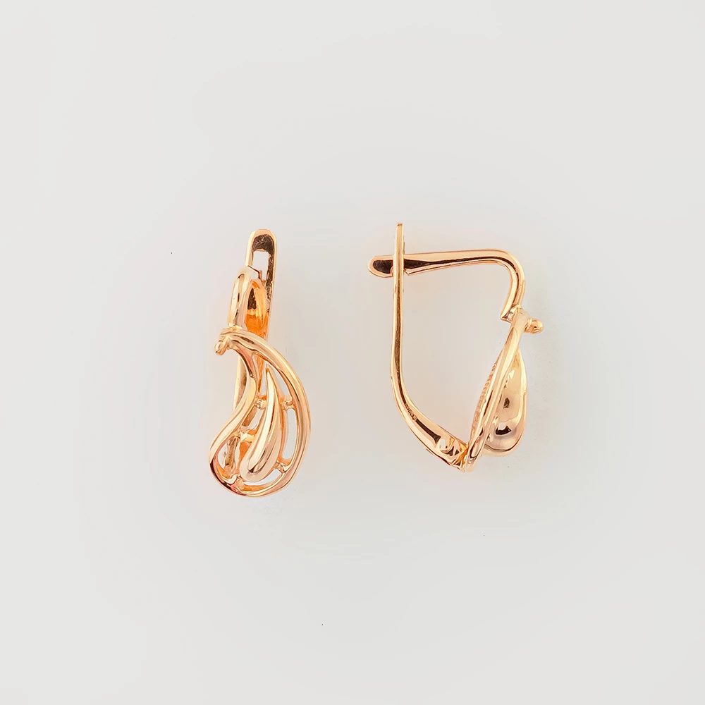 Серьги из красного золота 583 пробы