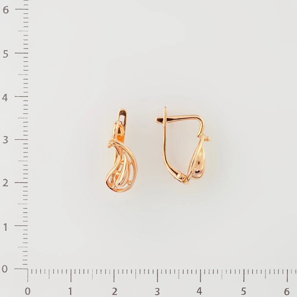Серьги из красного золота 583 пробы