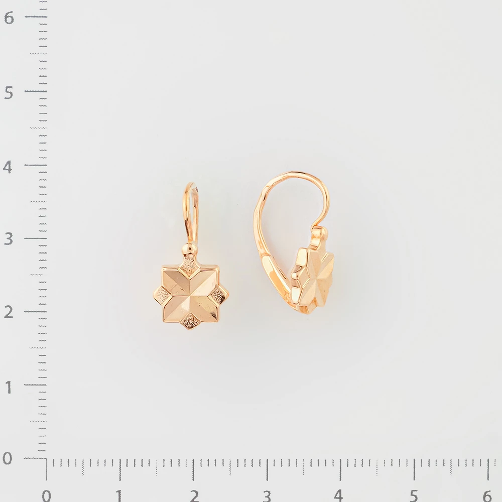 Серьги из красного золота 583 пробы