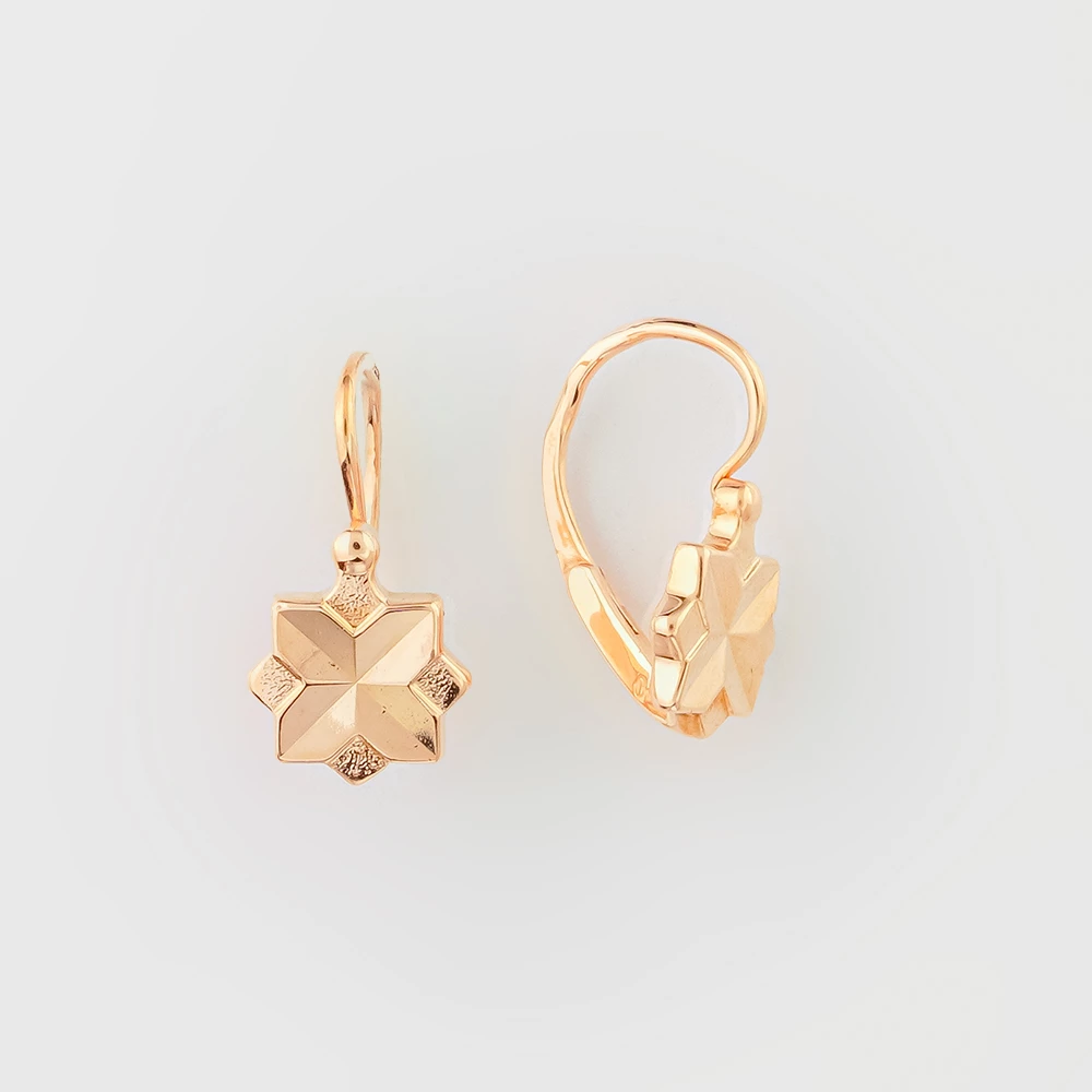 Серьги из красного золота 583 пробы