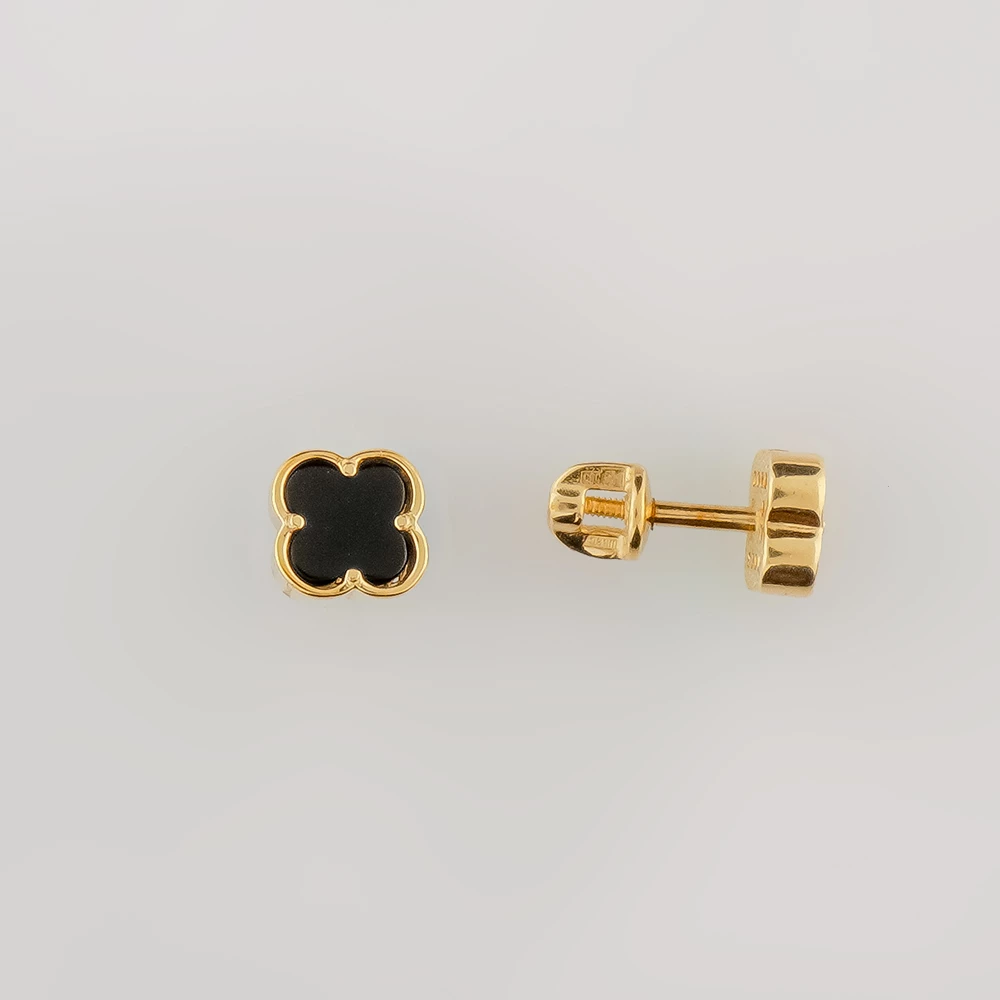 Серьги из желтого золота 585 пробы