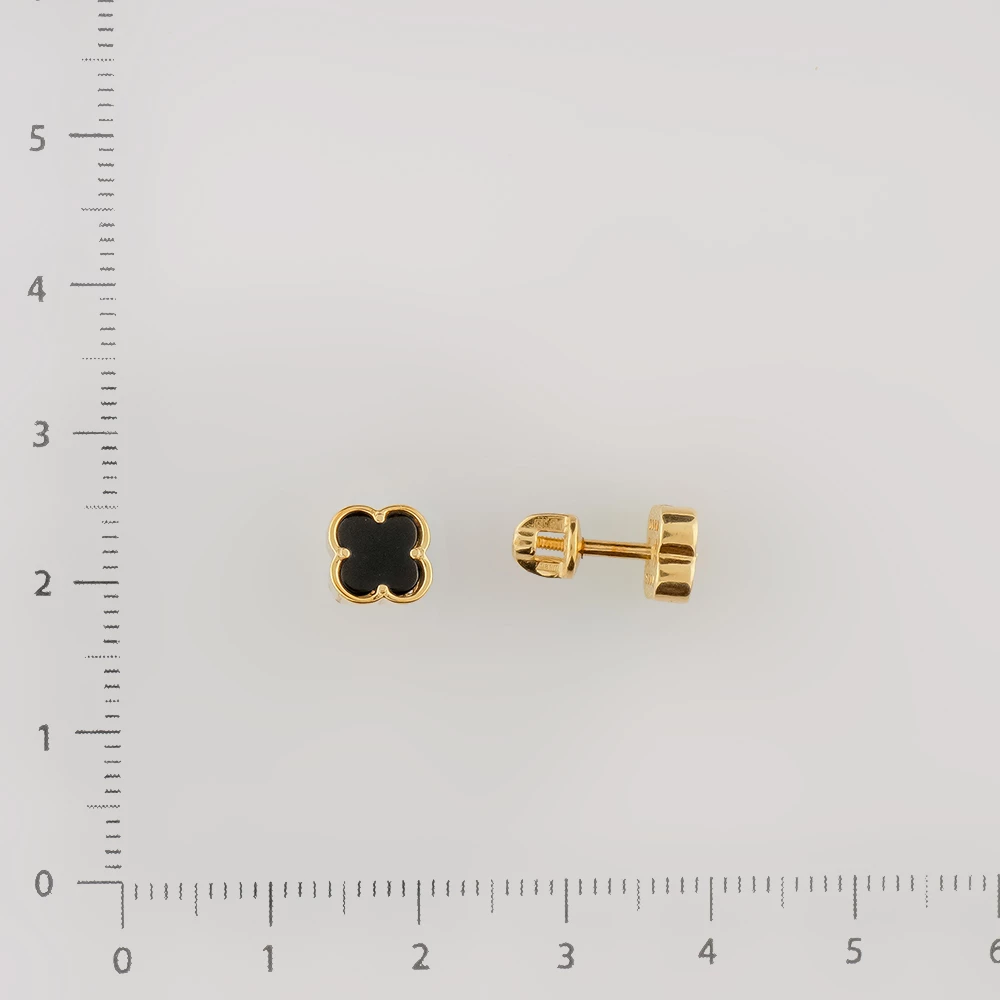 Серьги из желтого золота 585 пробы
