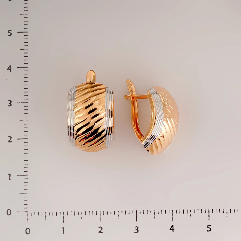 Серьги из красного золота 585 пробы