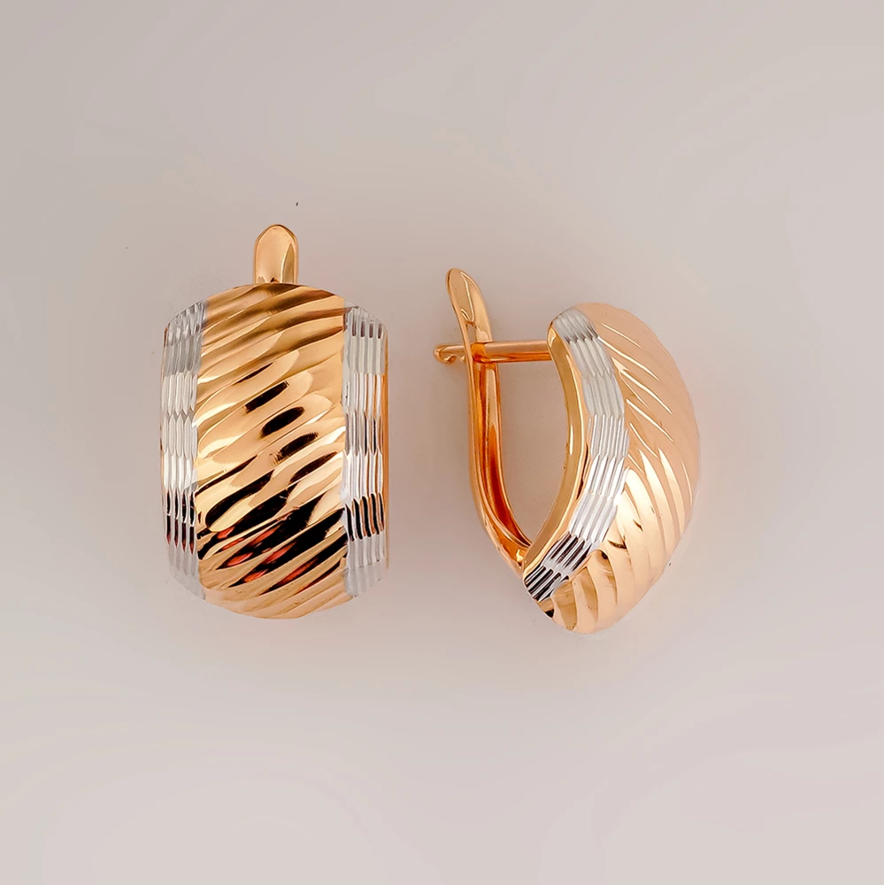 Серьги из красного золота 585 пробы