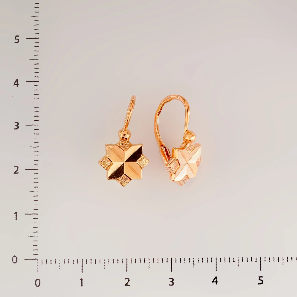 Серьги из красного золота 583 пробы