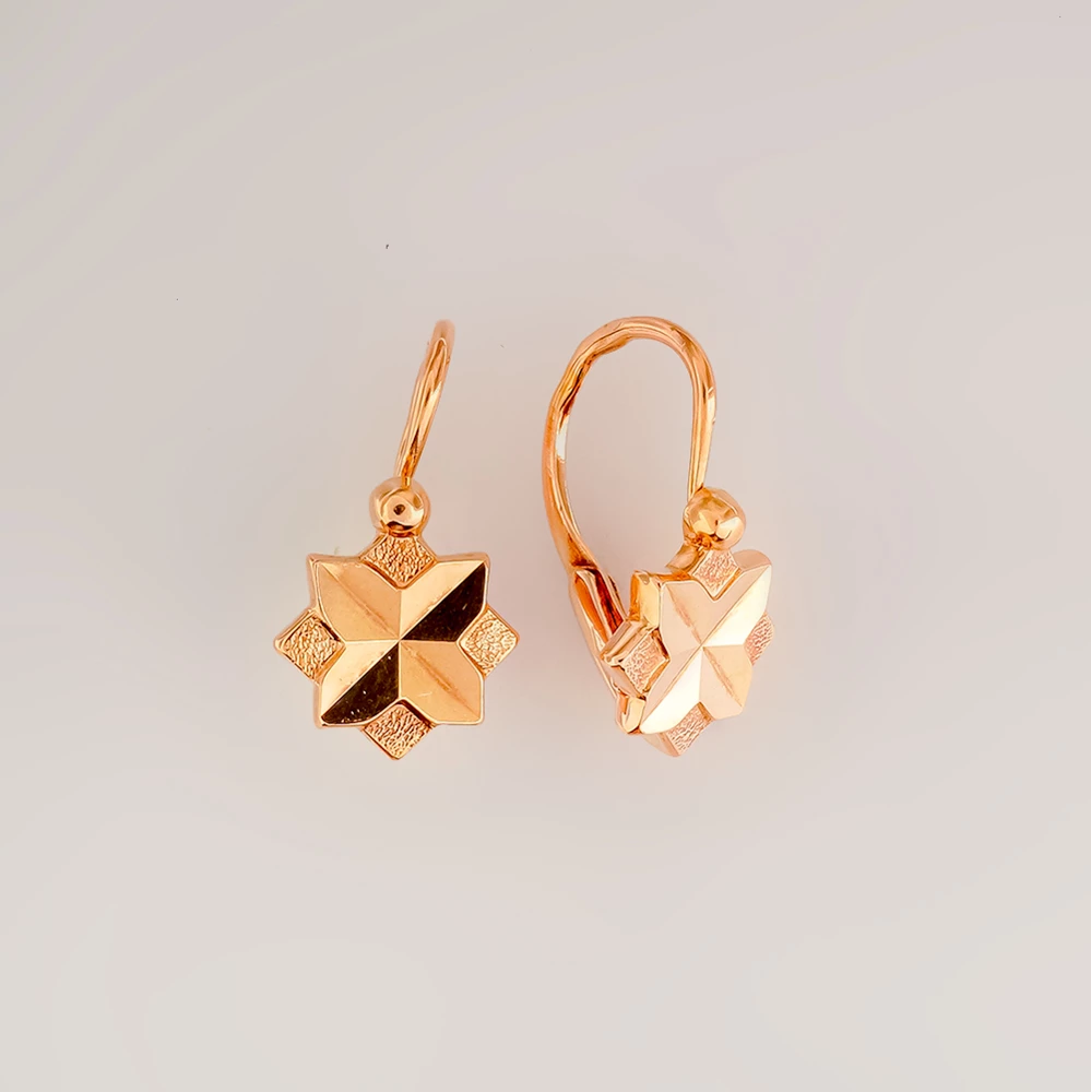 Серьги из красного золота 583 пробы