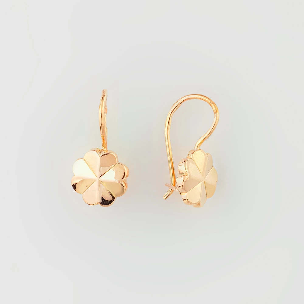 Серьги из красного золота 583 пробы