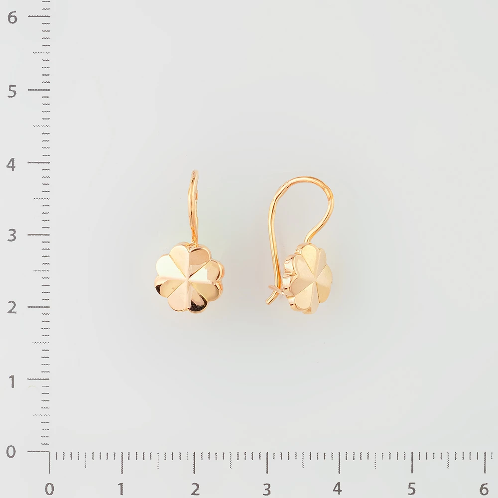 Серьги из красного золота 583 пробы