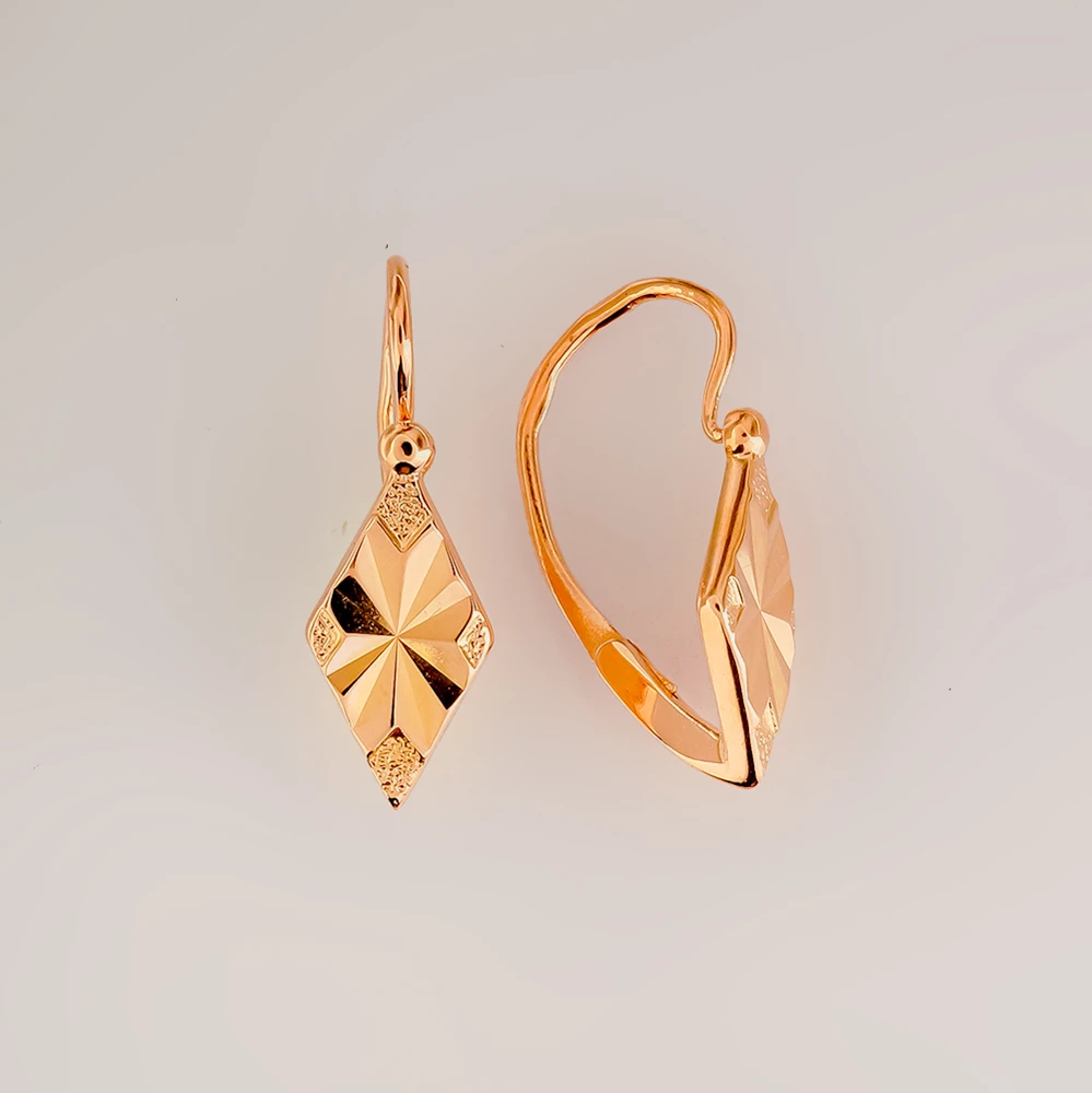 Серьги из красного золота 583 пробы