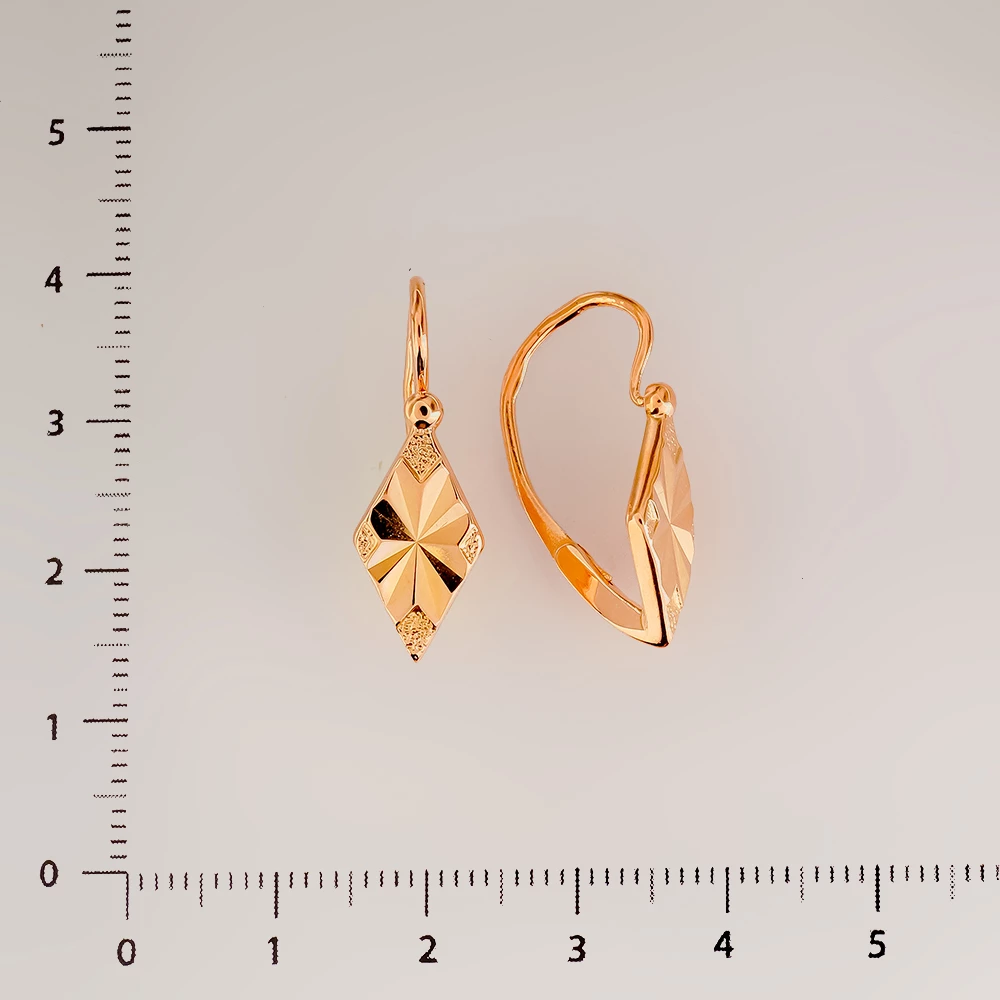 Серьги из красного золота 583 пробы