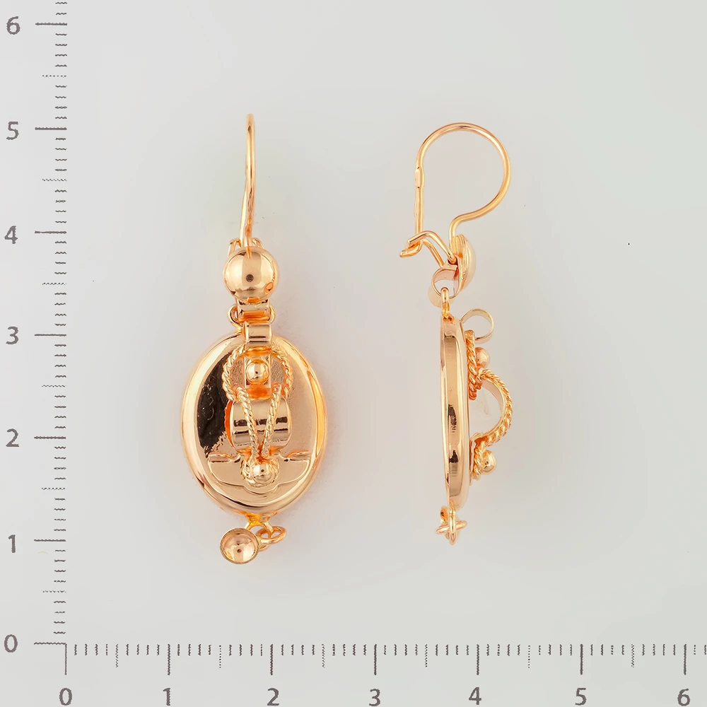 Серьги из красного золота 585 пробы