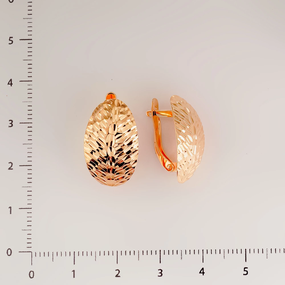 Серьги из красного золота 585 пробы